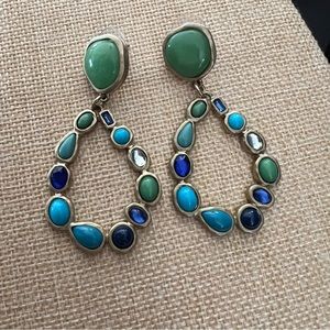 Chico’s Blue Green Dangling Earrings